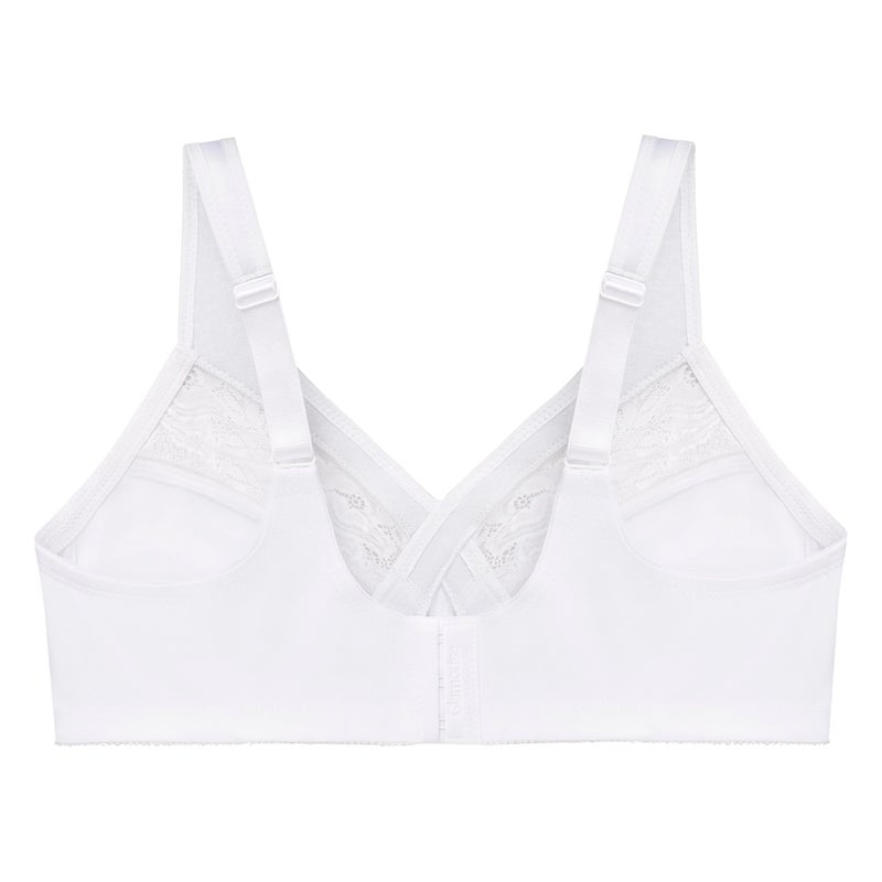 Glamorise Full Figure Plus Size MagicLift Minimizer Bra Wirefree #1003 White - Image 4